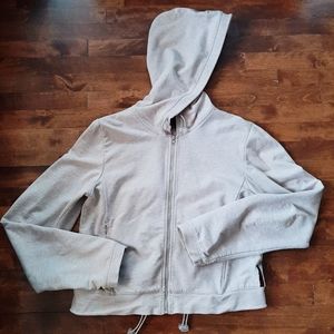 Tristan Beige Cardigan Hoodie Small